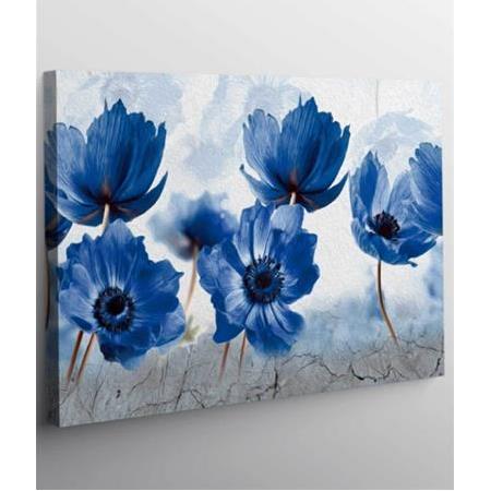 BLUE FLOWERS KANVAS TABLO