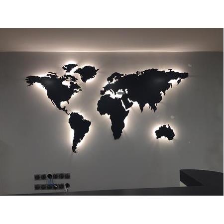 Işıklı Metal Dünya Haritası